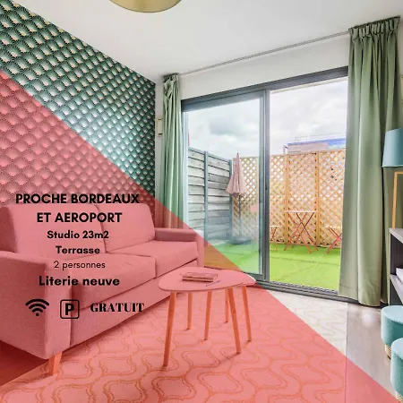 Superbe Studio Terrasse Proche Bordeaux شقة تالينس